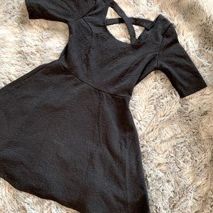 Black Dress with Quarter Sleeves